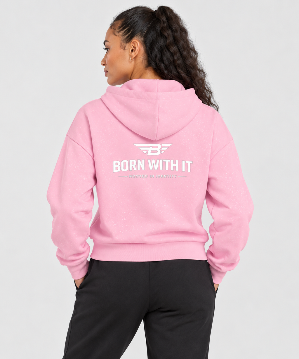 Women's Sparkles Fleece Full Zip Hoodie