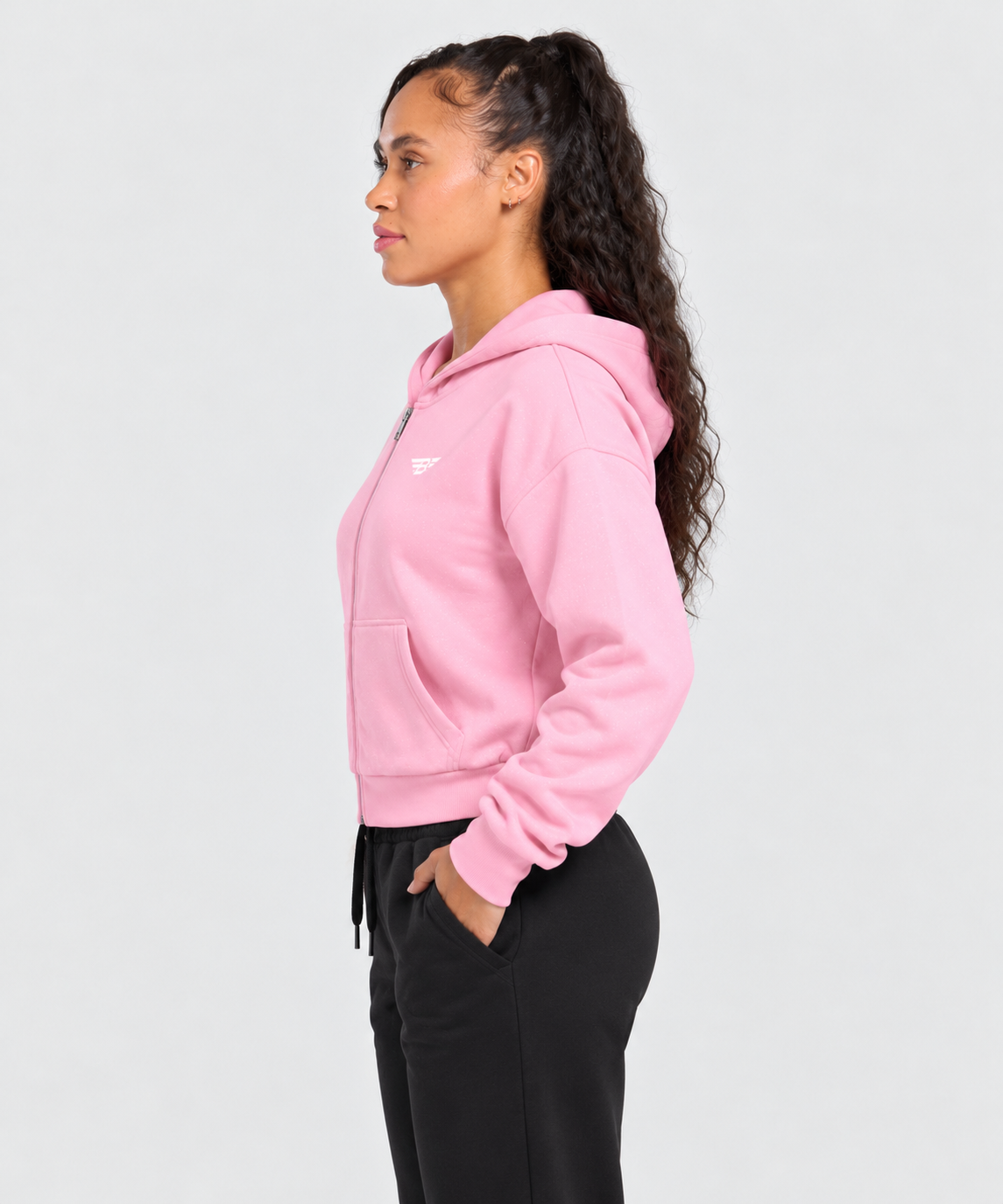 Women's Sparkles Fleece Full Zip Hoodie