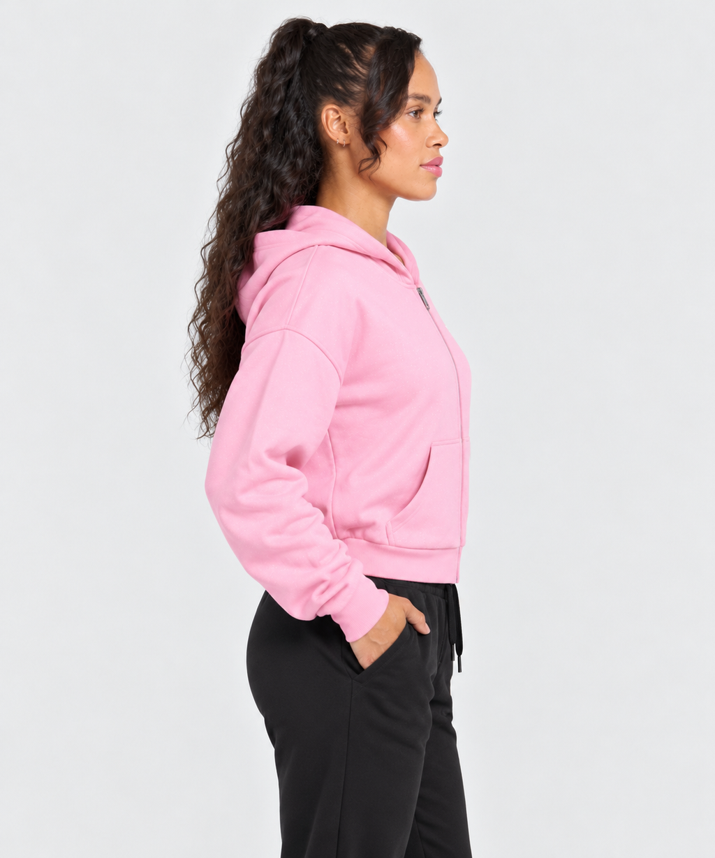 Women's Sparkles Fleece Full Zip Hoodie