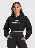 BORN WITH IT™ ESSENTIAL CROPPED HOODIE