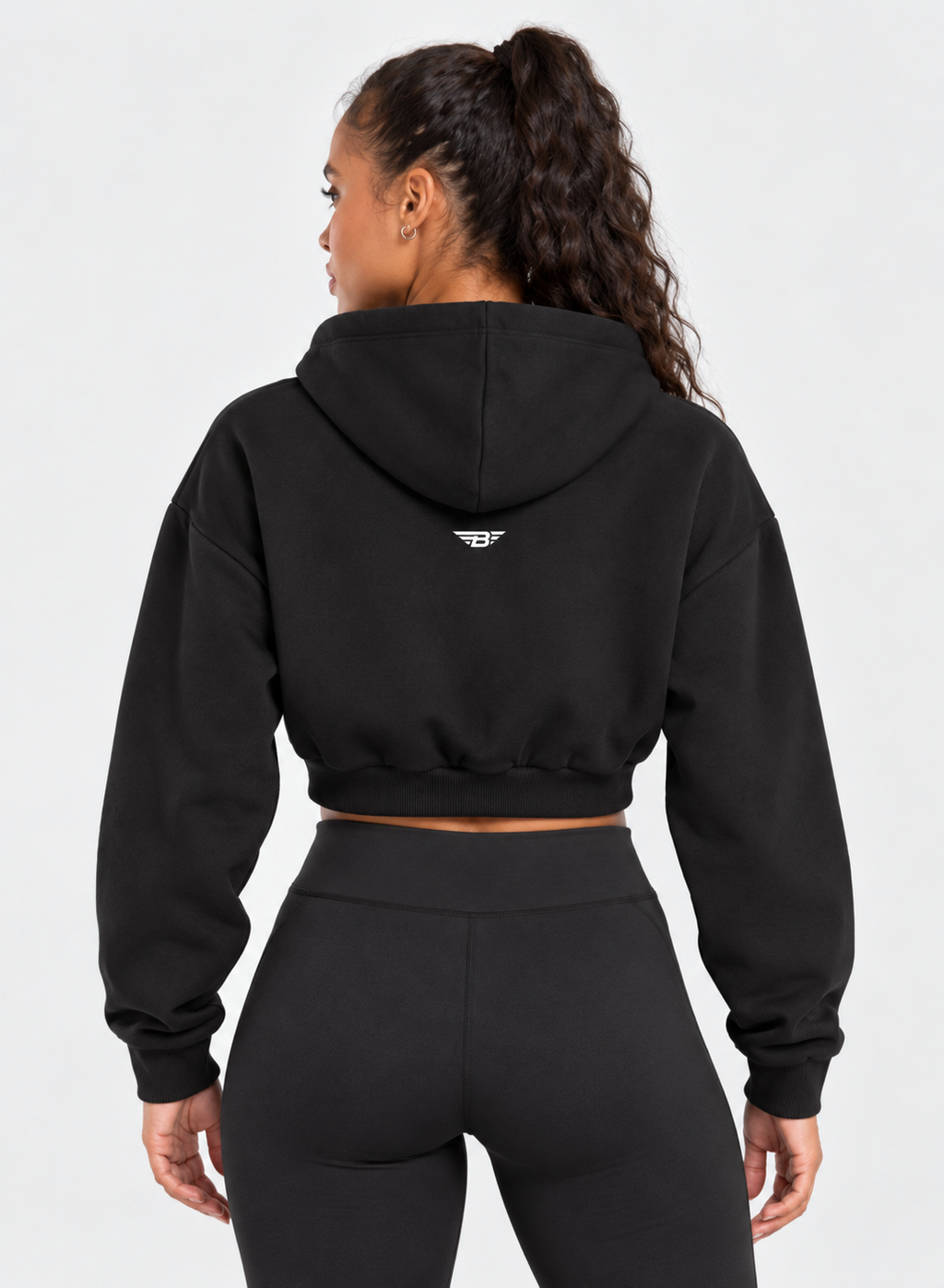 BORN WITH IT™ ESSENTIAL CROPPED HOODIE