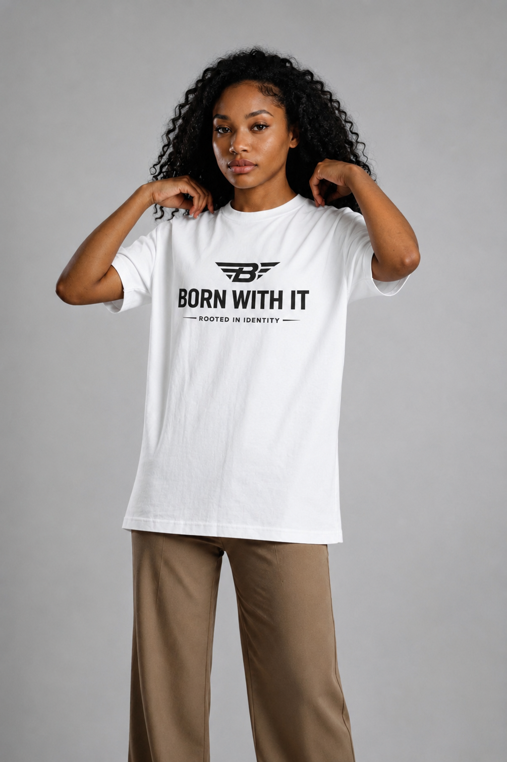 BORN WITH IT™ PURE COTTON T-SHIRT