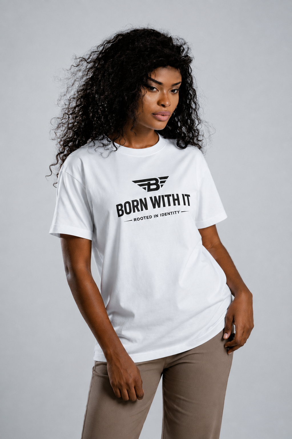 BORN WITH IT™ PURE COTTON T-SHIRT