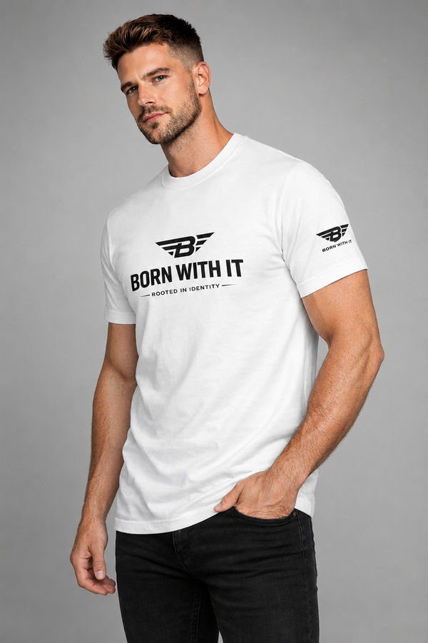 PURE COTTON ATHLETIC FIT FIT T-SHIRT | BORN WITH IT™