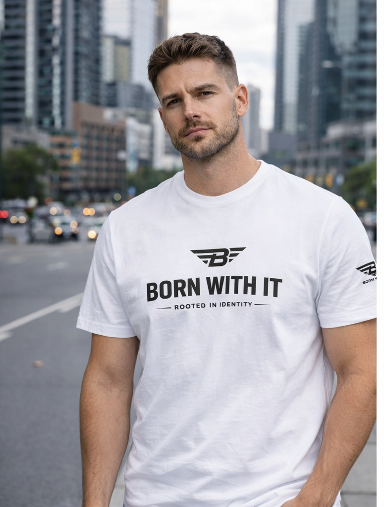 PURE COTTON ATHLETIC FIT FIT T-SHIRT | BORN WITH IT™