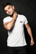 BORN WITH IT™ WHITE COTTON T-SHIRT