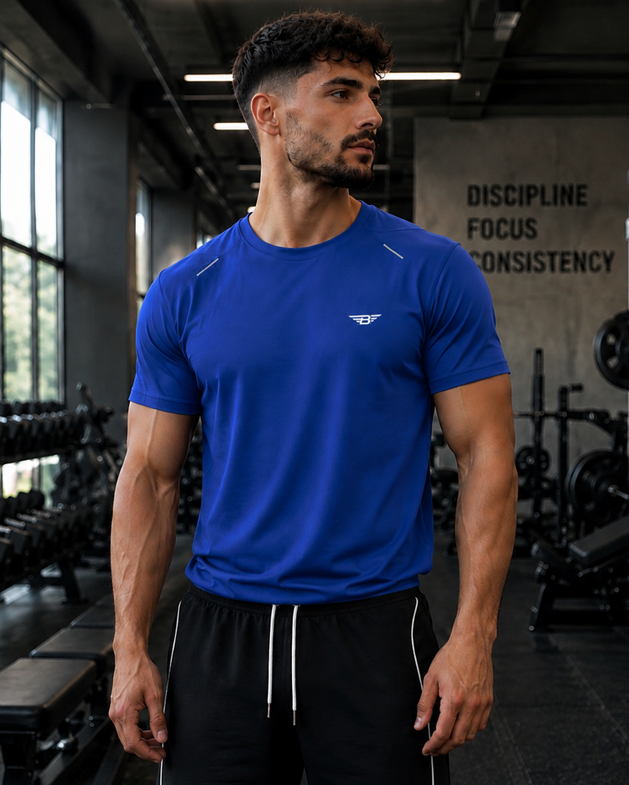 Camiseta reflectante raglán para hombre