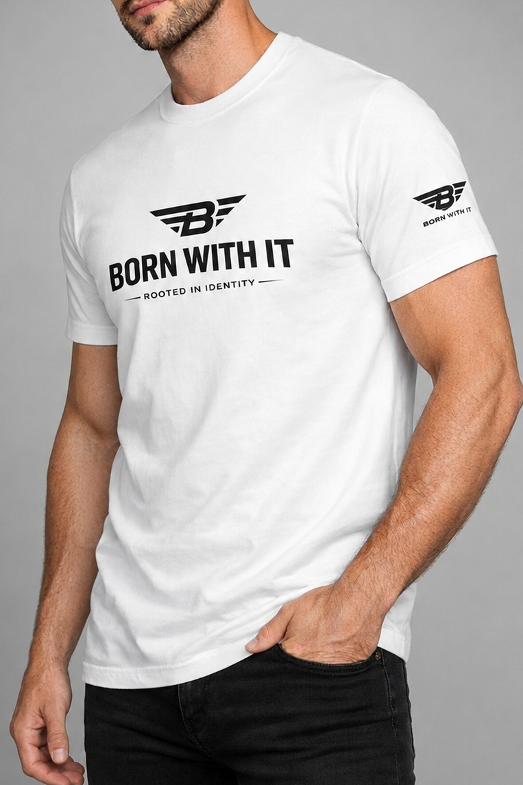 PURE COTTON ATHLETIC FIT FIT T-SHIRT | BORN WITH IT™